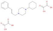 Piperazine, 1-cyclohexyl-4-(3-phenyl-2-propenyl)-, ethanedioate (1:2)