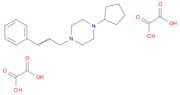 Piperazine, 1-cyclopentyl-4-(3-phenyl-2-propenyl)-, ethanedioate (1:2)