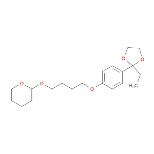 2H-Pyran, 2-[4-[4-(2-ethyl-1,3-dioxolan-2-yl)phenoxy]butoxy]tetrahydro-