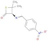 2-Thietanone, 4,4-dimethyl-3-[[(4-nitrophenyl)methylene]amino]-, (R)-