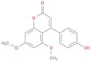 2H-1-Benzopyran-2-one, 4-(4-hydroxyphenyl)-5,7-dimethoxy-