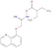 Ethanimidamide, N-(2-ethyl-1-oxobutoxy)-2-(8-quinolinyloxy)-