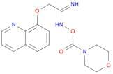 Ethanimidamide, N-[(4-morpholinylcarbonyl)oxy]-2-(8-quinolinyloxy)-
