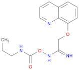Ethanimidamide, N-[[(propylamino)carbonyl]oxy]-2-(8-quinolinyloxy)-