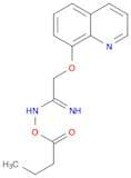 Ethanimidamide, N-(1-oxobutoxy)-2-(8-quinolinyloxy)-