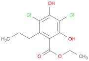 Benzoic acid, 3,5-dichloro-2,4-dihydroxy-6-propyl-, ethyl ester