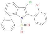 1H-Indole, 2-(2-bromophenyl)-3-chloro-1-(phenylsulfonyl)-