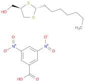 1,3-Dithiolane-4-methanol, 2-heptyl-, 3,5-dinitrobenzoate, trans-