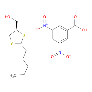 1,3-Dithiolane-4-methanol, 2-pentyl-, 3,5-dinitrobenzoate, trans-