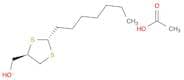 1,3-Dithiolane-4-methanol, 2-heptyl-, acetate, trans-