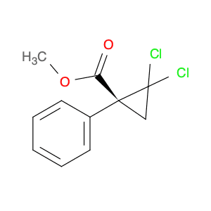 Cyclopropanecarboxylic acid, 2,2-dichloro-1-phenyl-, methyl ester, (R)-