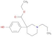 3-Piperidinecarboxylic acid, 3-(4-hydroxyphenyl)-1-propyl-, ethyl ester