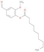 Decanoic acid, 4-formyl-2-methoxyphenyl ester
