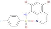 Benzenesulfonamide, N-(5,7-dibromo-8-quinolinyl)-4-fluoro-