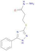 Propanoic acid, 3-[(5-phenyl-1H-1,2,4-triazol-3-yl)thio]-, hydrazide