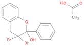 2H-1-Benzopyran-2-ol, 3,3-dibromo-3,4-dihydro-2-phenyl-, acetate