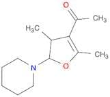 Ethanone, 1-[4,5-dihydro-2,4-dimethyl-5-(1-piperidinyl)-3-furanyl]-