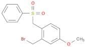 Benzene, 2-(bromomethyl)-4-methoxy-1-[(phenylsulfonyl)methyl]-
