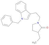 2-Pyrrolidinone, 3-ethyl-1-[2-[1-(phenylmethyl)-1H-indol-3-yl]ethyl]-