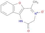 2H-Benzofuro[3,2-e]-1,4-diazepin-2-one, 1,3-dihydro-5-methyl-, 4-oxide