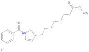 1H-Imidazolium, 1-benzoyl-3-(8-methoxy-8-oxooctyl)-, iodide