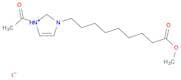 1H-Imidazolium, 1-acetyl-3-(9-methoxy-9-oxononyl)-, iodide