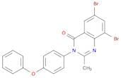 4(3H)-Quinazolinone, 6,8-dibromo-2-methyl-3-(4-phenoxyphenyl)-