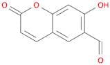 2H-1-Benzopyran-6-carboxaldehyde, 7-hydroxy-2-oxo-