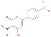 2H-Pyran-2-one, 4-hydroxy-3-nitro-6-(4-nitrophenyl)-