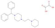 Piperazine, 1-(diphenylmethyl)-4-[2-(1-piperidinyl)ethyl]-, ethanedioate