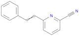 2-Pyridinecarbonitrile, 6-(2-phenylethenyl)-