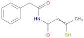 Benzeneacetamide, N-(3-mercapto-1-oxo-2-butenyl)-