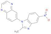Quinoxaline, 6-(2-methyl-5-nitro-1H-benzimidazol-1-yl)-
