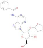 Adenosine, N-benzoyl-2'-O-(tetrahydro-2-furanyl)-, (S)-
