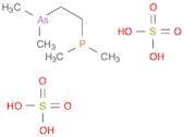 Phosphine, [2-(dimethylarsino)ethyl]dimethyl-, sulfate (1:2)