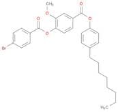 Benzoic acid, 4-[(4-bromobenzoyl)oxy]-3-methoxy-, 4-octylphenyl ester