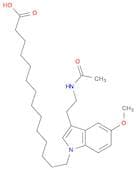 1H-Indole-1-tetradecanoic acid, 3-[2-(acetylamino)ethyl]-5-methoxy-