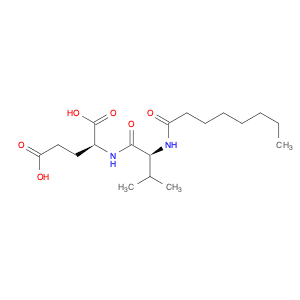 L-Glutamic acid, N-[N-(1-oxooctyl)-L-valyl]-