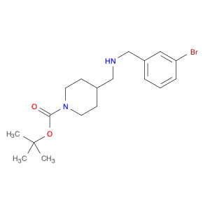 1-Piperidinecarboxylicacid, 4-[[[(3-bromophenyl)methyl]amino]methyl]-, 1,1-dimethylethyl ester