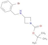 1-Azetidinecarboxylicacid, 3-[[(2-bromophenyl)methyl]amino]-, 1,1-dimethylethyl ester