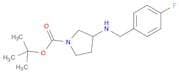 1-Pyrrolidinecarboxylicacid, 3-[[(4-fluorophenyl)methyl]amino]-, 1,1-dimethylethyl ester