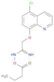 Ethanimidamide, 2-[(5-chloro-8-quinolinyl)oxy]-N-(1-oxobutoxy)-