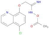 Ethanimidamide, N-(acetyloxy)-2-[(5-chloro-8-quinolinyl)oxy]-