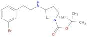 1-Pyrrolidinecarboxylicacid, 3-[[2-(3-bromophenyl)ethyl]amino]-, 1,1-dimethylethyl ester