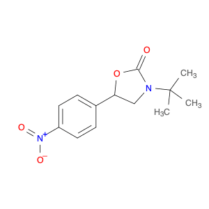 2-Oxazolidinone, 3-(1,1-dimethylethyl)-5-(4-nitrophenyl)-
