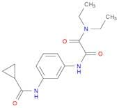 Ethanediamide, N'-[3-[(cyclopropylcarbonyl)amino]phenyl]-N,N-diethyl-