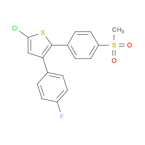 Thiophene, 5-chloro-3-(4-fluorophenyl)-2-[4-(methylsulfonyl)phenyl]-