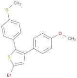 Thiophene, 5-bromo-3-(4-methoxyphenyl)-2-[4-(methylthio)phenyl]-