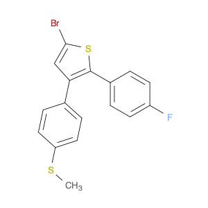 Thiophene, 5-bromo-2-(4-fluorophenyl)-3-[4-(methylthio)phenyl]-
