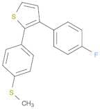 Thiophene, 3-(4-fluorophenyl)-2-[4-(methylthio)phenyl]-